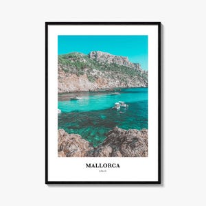 Mallorca Print, Mallorca Foto Poster, Mallorca Reise Wandkunst, Mallorca Karte Print, Mallorca Fotografie Print, Mallorca Wanddekor, Spanien