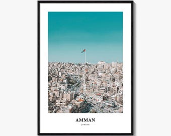 Amman Print, Amman Photo Poster, Amman Travel Wall Art, Amman Map Print, Amman Photography Print, Amman Wall Décor, Jordan