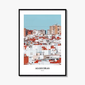Algeciras Druck, Algeciras Fotoposter, Algeciras Reisewandkunst, Algeciras Karte Druck, Algeciras Fotografie Druck, Algeciras Décor, Spanien