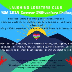 Laughing Lobster Club Go Wild 2024 Summer Challenge official 75mm embroidered sew on patch Sent to you Sept 2024 image 2