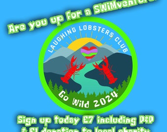 Laughing Lobster Club "Go Wild 2024" Summer Challenge official 75mm embroidered sew on patch