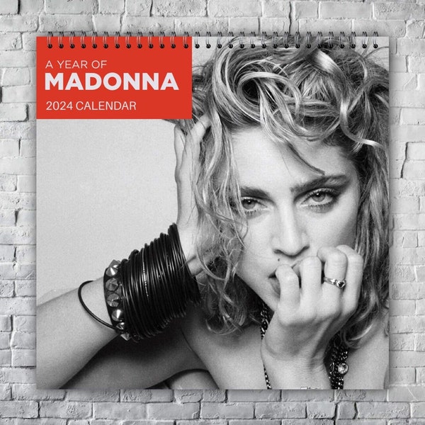 Madonna Wallcalendar Etsy
