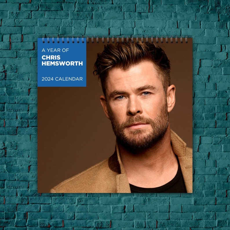 Chris Hemsworth Calendar 2024 Chris Hemsworth 2024 Celebrity Etsy