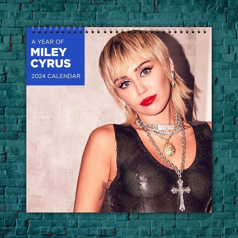 Miley Cyrus Calendar 2024 Miley Cyrus 2024 Celebrity Wall Etsy Australia
