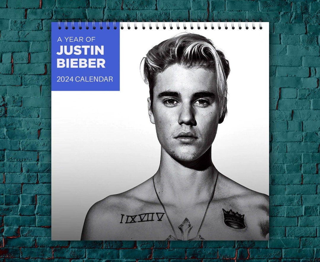 Justin Bieber Calendar 2024 Justin Bieber 2024 Celebrity Etsy UK