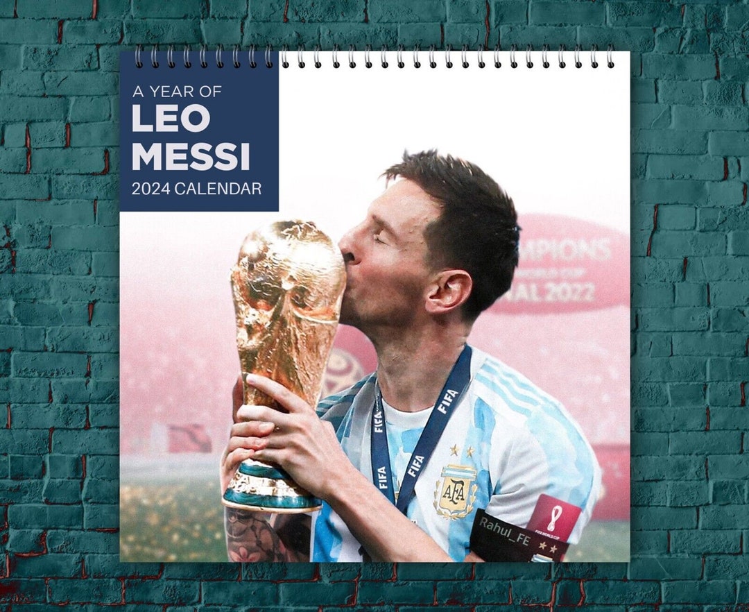 Leo Messi Calendar 2024 Celebrity Calendar Leo Messi 2024 Etsy