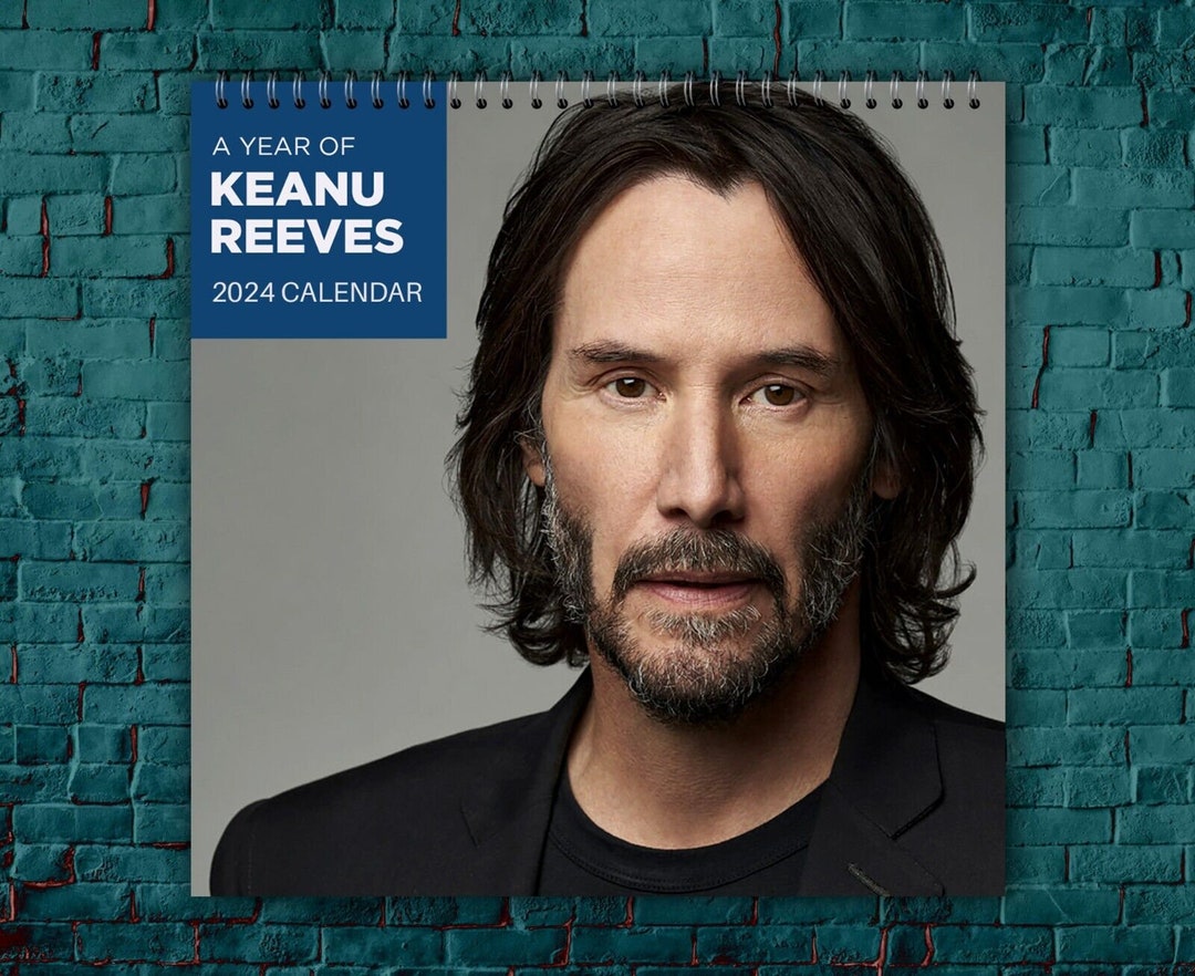 Calendario Keanu Reeves 2024 Calendario de celebridades Etsy México