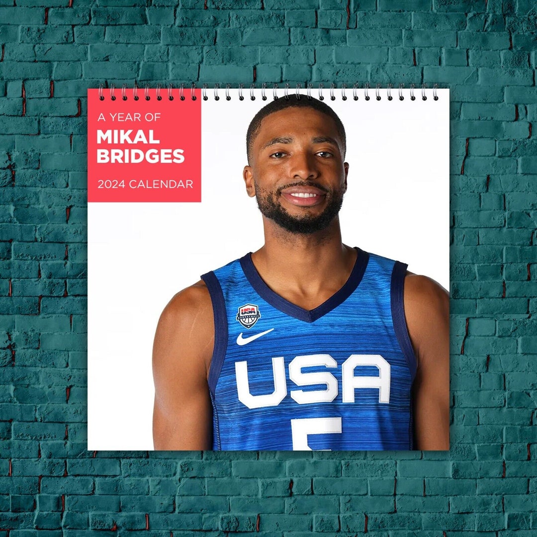 Mikal Bridges Calendar 2024 Mikal Bridges 2024 Celebrity Etsy