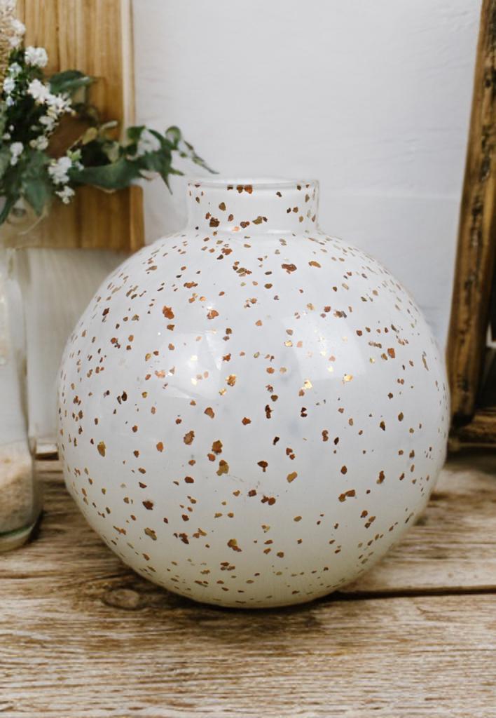 フランス製　吹きガラス花瓶 フランス製 吹きガラス花瓶 Francfranc 花瓶 ダブルガラス フラワー