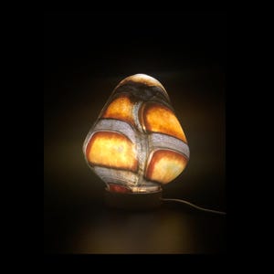 Luminária de vaso de vidro, ideal para quarto ou mesa - Iluminação ambiente