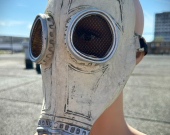 Gas Mask Latex Halloween Fancy Dress Costume Handmade