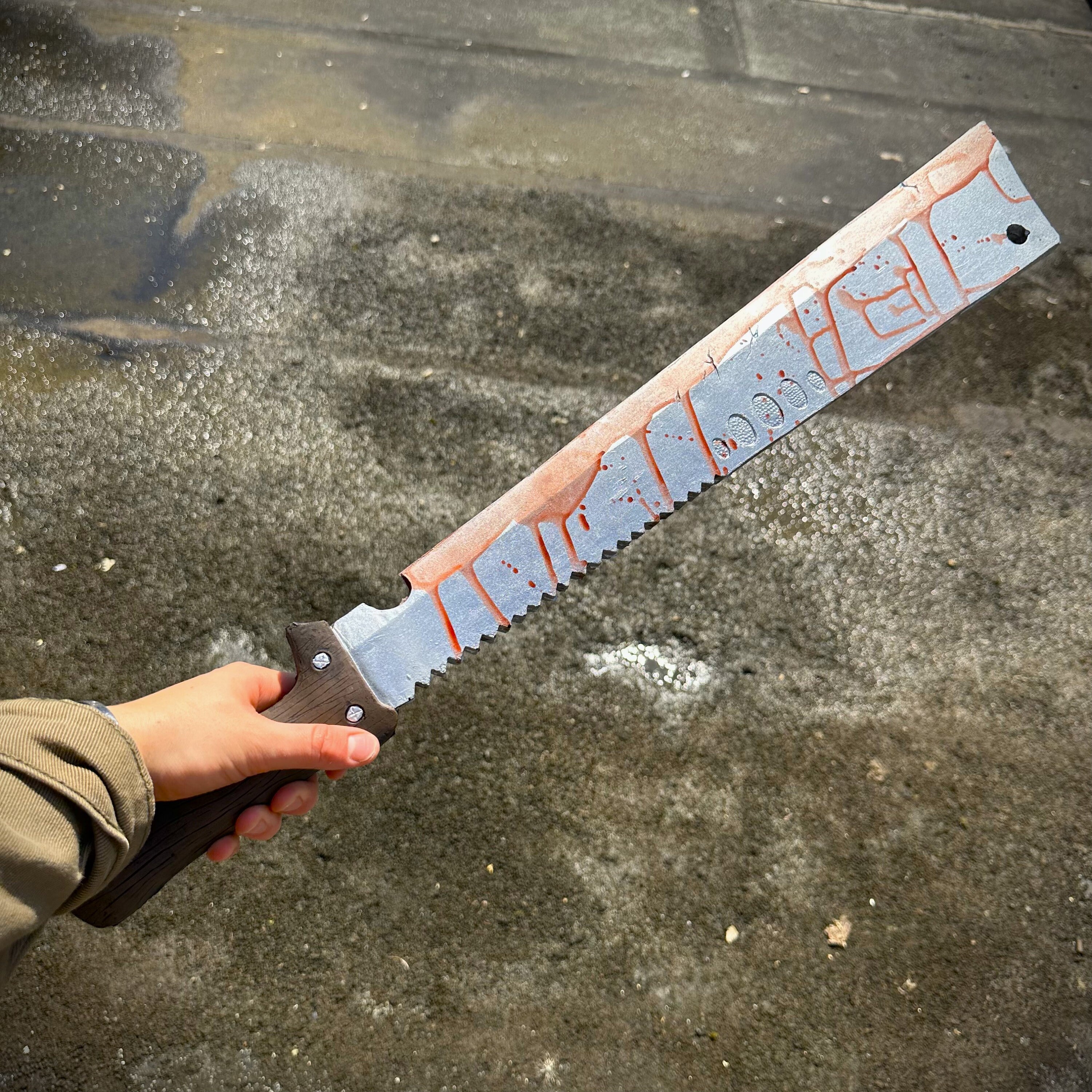 Küchenmesser Waffe Hartschaum PU Handmade Cosplay Fake Waffe Halloween 44 Cm