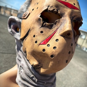 Hockey Mask Killer Latex Halloween Fancy Dress Costume Handmade Film TV