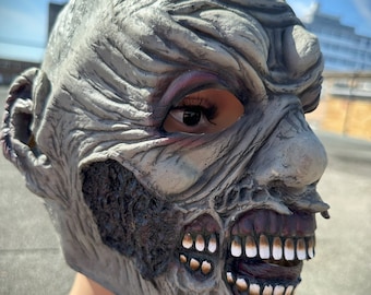 Zombie Latex Mask Halloween Handmade Costume Straszna Maska