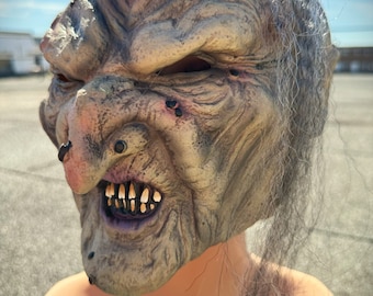 Witch Evil Latex Mask Halloween Costume Fancy Dress Handmade Scary