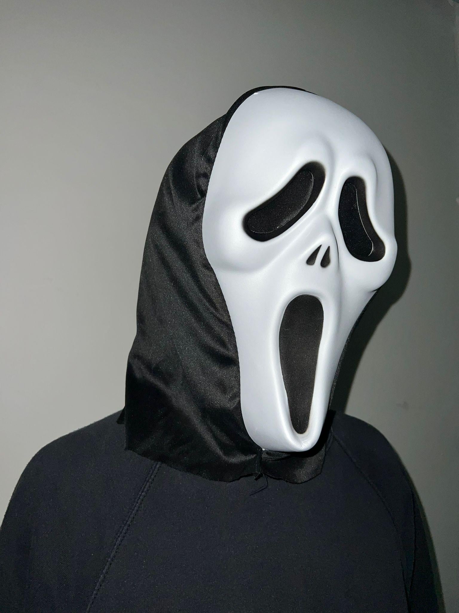 Efymosce Ghostface Maschera, Maschera In Lattice Scream, Urlo Viso Fantasma Scary Movie Accessori Halloween Raccapricciante Cosplay Prop