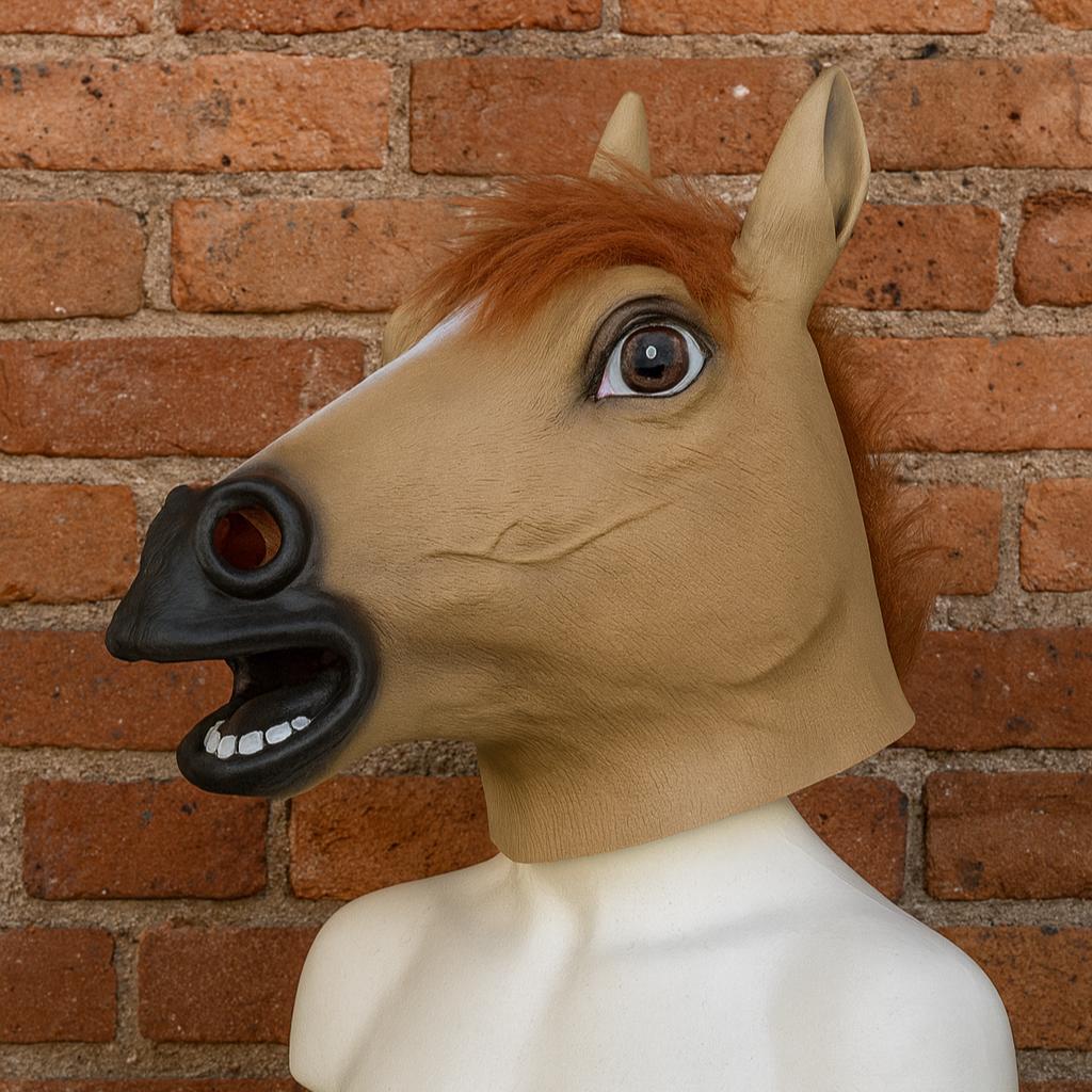 3 kleuren paardenhoofd masker latex dieren cosplay rekwisieten gek festival halloween kopen vanaf een prijs van 89