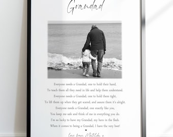 Personalised Grandad Photo Print Gift | Unframed