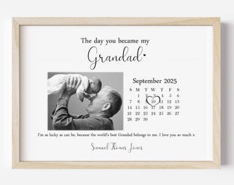 Personalised Grandad Print (ONE CHILD ONLY!) Unframed