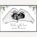 Personalised Pregnancy Scan Print Gift | Baby Mummy Daddy to Be Hands ...
