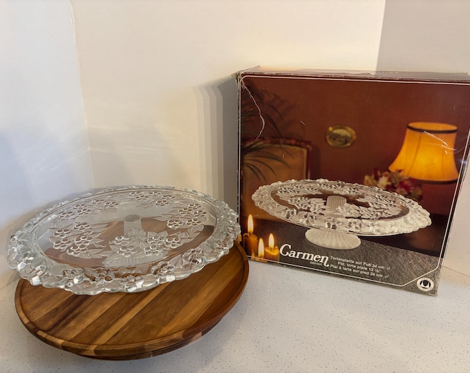 Rosenthal “Carmen” Glass Cake Stand - Made in Germany