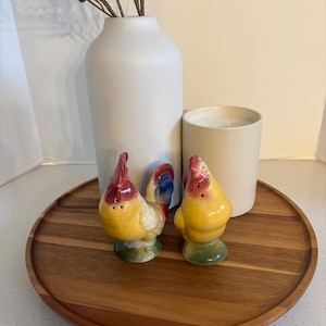 Vintage Rooster Salt & Pepper Shakers Kitchen Home Decor