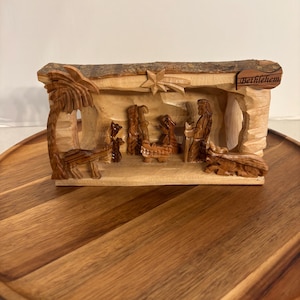 Bethlehem Olive Wood Nativity Cave