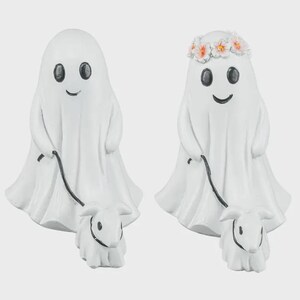 Ghost Walking Dog Halloween Tabletop Decor