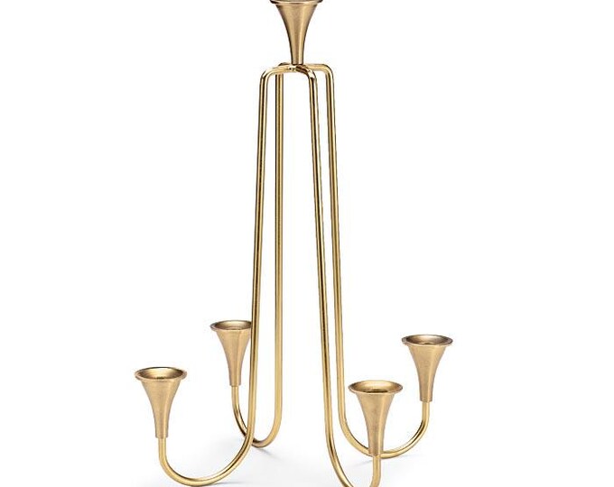 Gold Varied Taper Candle Holder