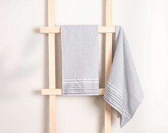 Limira 2 Pieces Gray Face Towel Set 50x90, 100% Cotton, Bath Towel, Hand Towel, Gift for Home, Special Gift for House