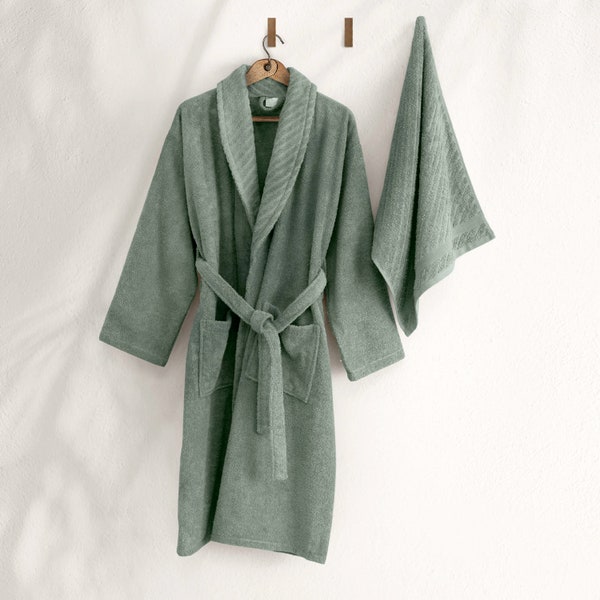 Antalya Unisex Bathrobe  - Turquoise