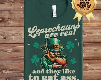 Adult Humor St Patricks Day Shirt, Dirty Humor St Patty Tee, Inappropriate St Patty Party Tshirt, Holiday Pun Top, Raunchy Eat Ass T-Shirt