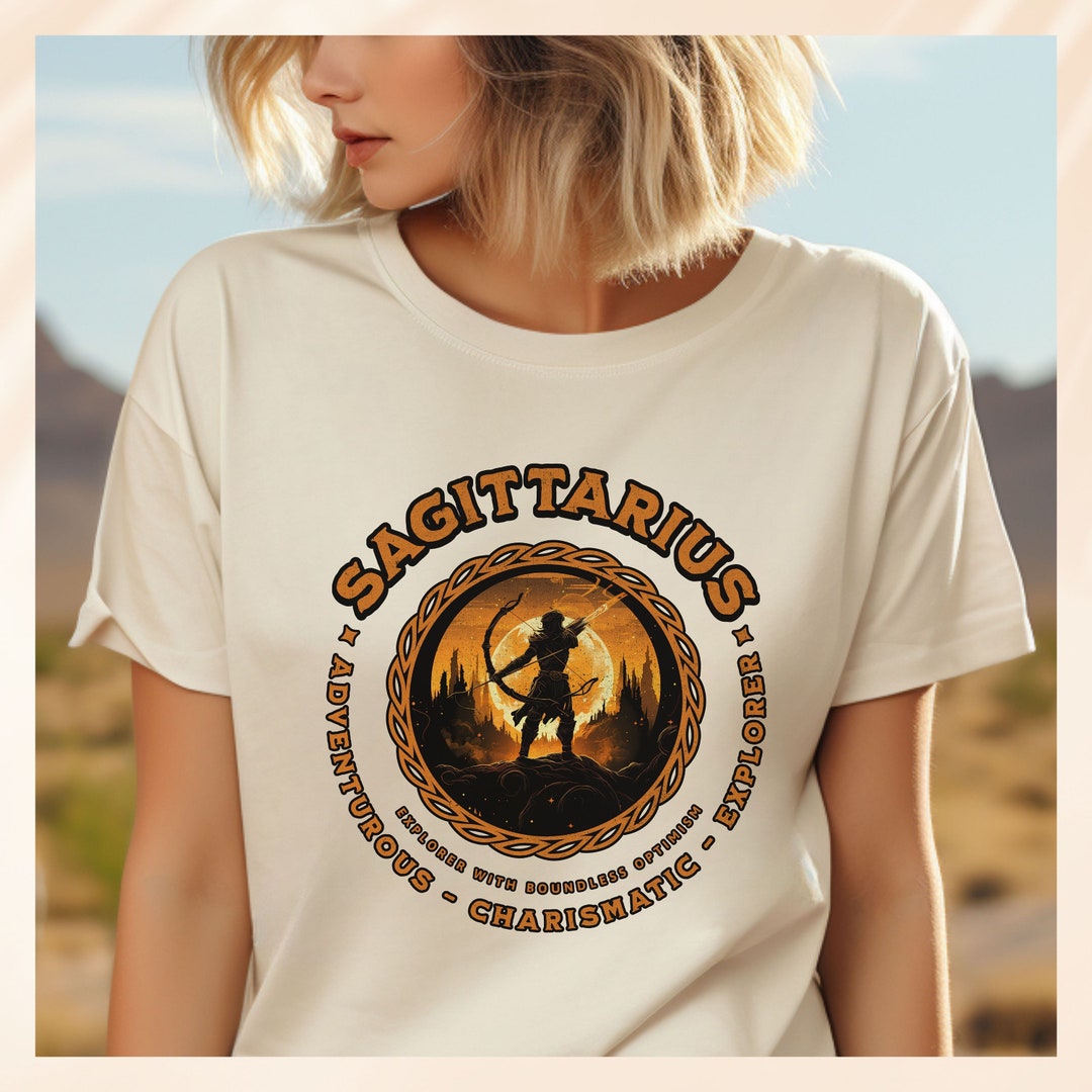 Sagittarius Shirt Zodiac Shirt Retro Sagittarius Tee Etsy