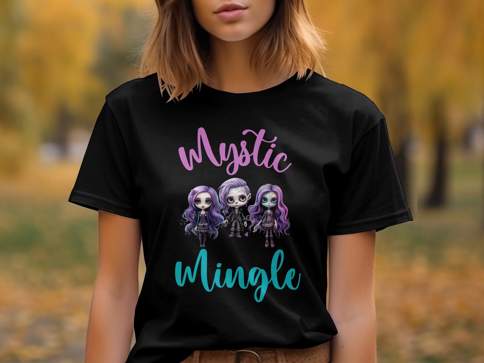 Discover Cute Halloween Group T-shirt, "Mystic Mingle" Group Tees: Dive into Halloween's Enchanted World! Toddler Boys Girls Youth funny Tshirts