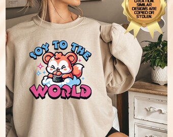 Cute Christmas Kawaii Sushi Sweatshirt, Anime Pun Sweater, Kawaii Sushi Sweatshirt, Kawaii Anime Gift,  Anime Lover Sweatshirt