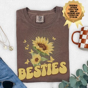 Comfort Colors® Best Friend Shirt, Bestie Sweatshirt, Bestie TShirts, Best Friend Birthday Gift, Friendship Gift, Matching Best Friend Tee