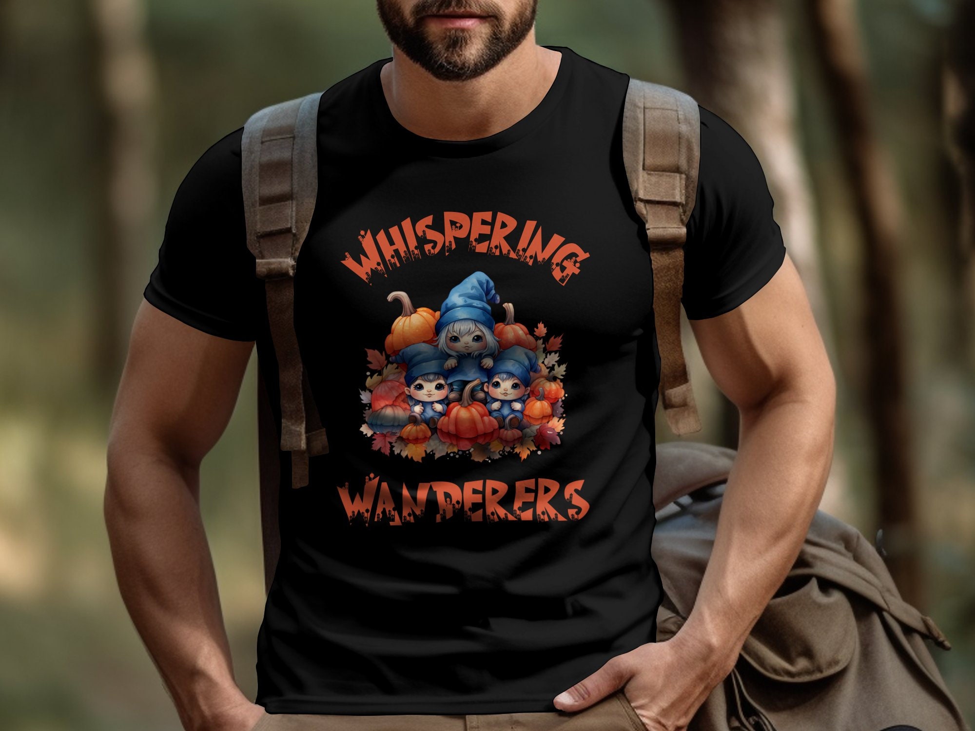 Discover Halloween Gnome Matching T-shirt and sweatshirt, Whispering Wanderers Halloween tee, Halloween gnomes shirt, Halloween group t-shirts,
