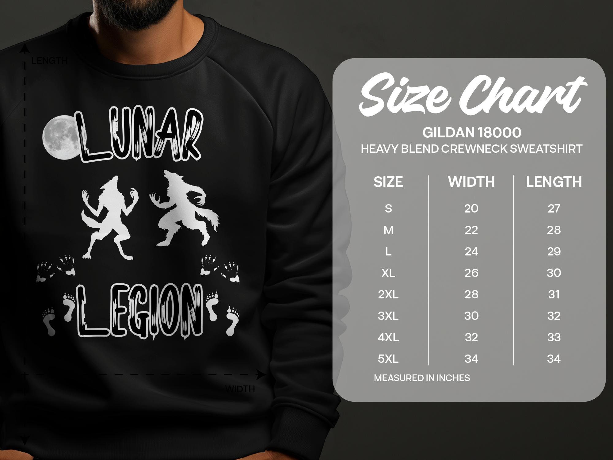 Discover Halloween Group Werewolf T-shirt sweatshirt, "Lunar Legion" Apparel: Werewolf Elegance for the Alpha Group! perfect for a costume party