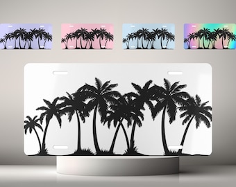 Palm Tree Front License Plate, Beach Decor, Car Tag