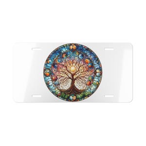 Celtic Tree Of Life Vanity License Plate, Celtic Tree Of Life Front License Plate, Celtic Family Tree Car Decor, Celtic Tree Of Life Car Tag