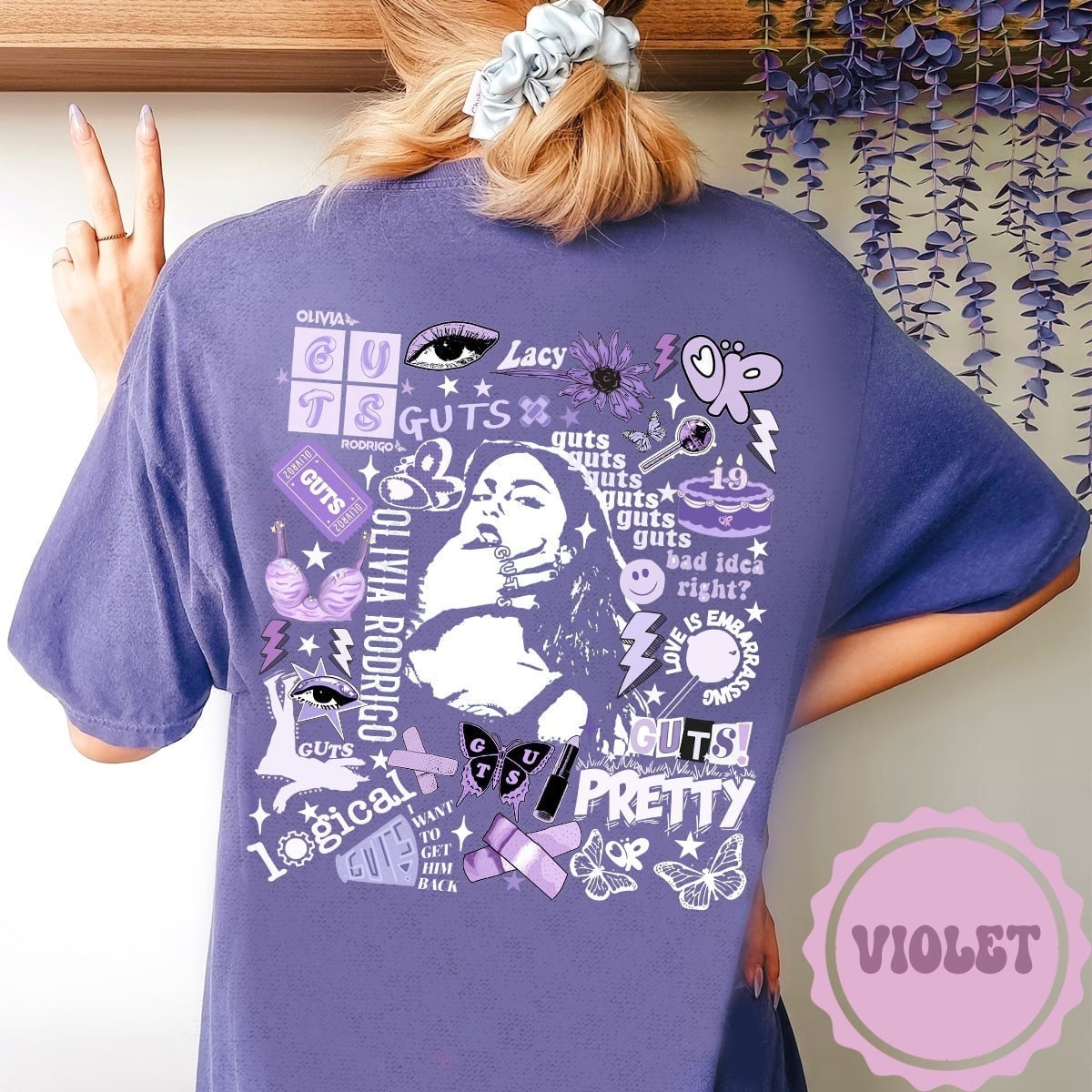 Olivia Rodrigo Vintage Retro Hoodie Official Merchandise 2024 Tour