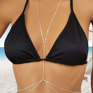 Zierliche Silber Körper Kette: Modische Schlinge aus Zink Legierung