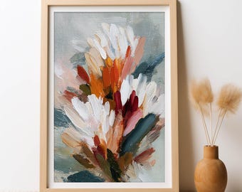Australian Bushland Embrace DIGITAL DOWNLOAD Native Flowers Eucalyptus Gum Botanical Wall Art Abstract Floral Print Printable Wall Art