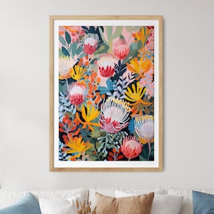 Australian Banksia Beauty Oversized Prints, DIGITAL DOWNLOAD, Native Flowers Banksia Botanical Wall Art Aus Floral Print, Printable Wall Art