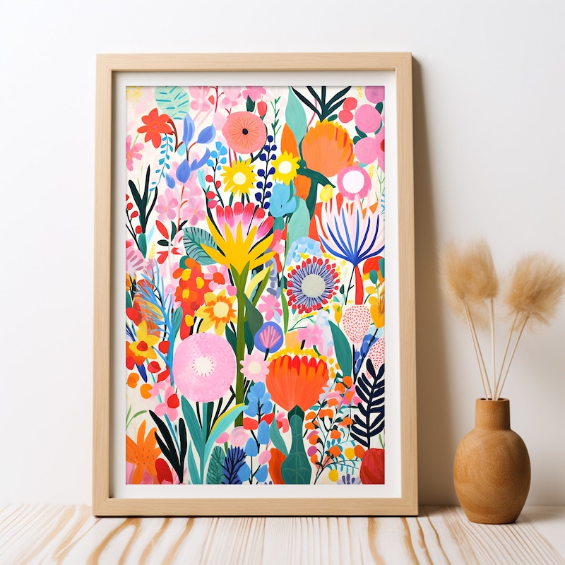 Printable Floral Art Etsy