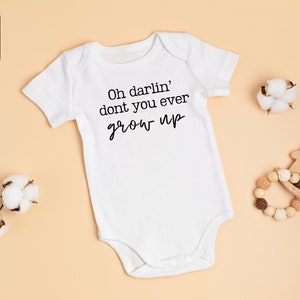 Never Grow Up babyvest, Taylor Baby Grow, Taylor Babykleding, TS Baby Grow, Kraamcadeau, Zwangerschapsaankondiging, Taylor Babycadeau