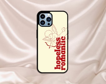 Hopeless Romantic Phone Case, Bookish Phone Case, Bookish Phone Cover, Cute Phone Case, Romance Reader Phone Case, Romance Era, Bookish Gift