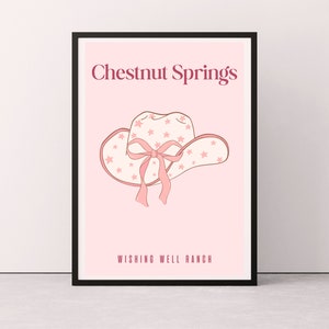 Chestnut Springs Druck, Chestnut Springs Serie, Elsie Silver, Cowboy Romance Era, BookTok Inspirierte Drucke, Bookish Prints, Bookish Wandkunst