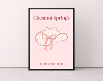 Chestnut Springs Print, Chestnut Springs Series, Elsie Silver, Cowboy Romance Era, BookTok Inspired Prints, Bookish Prints, Bookish Wall Art