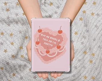 Buy Me Books Kindle Insert, Pink Kindle Cover Gift, Cute Kindle Case Accessory, Pink E-Reader Insert, Pink Girls Book Lover Kindle Case